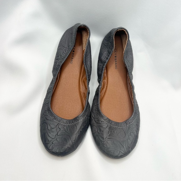 Lucky Brand Emmie Ballet Flat Size 8M Castle Rock - Picture 1 of 8